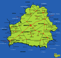 Железнодорожная карта Беларуси (55 Kb)